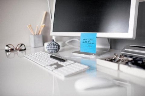 Bloczek samoprzylepny POST-IT_ Super Sticky (654-6SS-EB), 76x76mm, 1x90 kartek, niebieski