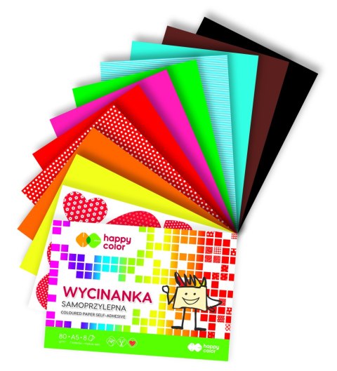 Blok wycinanka samoprzylepna A5 8 ark. HAPPY COLOR HA 3710 1520-S8