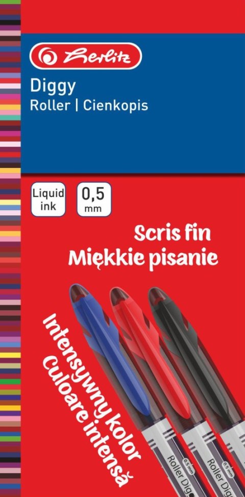 Cienkopis Diggy 0,5 mm czarny 9476570 Herlitz