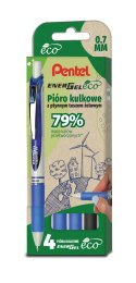 Pióro kulkowe ENERGEL ECO kpl.4 szt. BL77E-ST4ACCCPL PENTEL