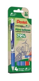 Pióro kulkowe ENERGEL ECO kpl.4 szt. BL77E-ST4BCCCPL PENTEL