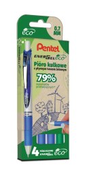 Pióro kulkowe ENERGEL ECO kpl.4 szt. BL77E-ST4DCCCPL PENTEL