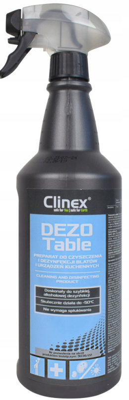 Uniwersalny płyn do dezynfekcji blatów w kuchni CLINEX Table 1L