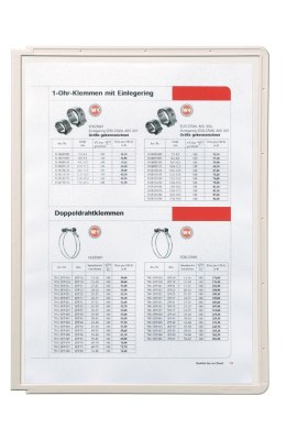 Panel informacyjny A4 PP szary 5606-10 (5szt.) ramka SHERPA DURABLE