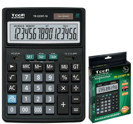 Kalkulator TOOR TR-2260, 14 pozycyjny, podwójne zasilanie 120-1859