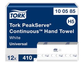 Ręcznik ZZ PeakServe składany H5 TORK, 1 warstwa, biały, celuloza, 4920 szt./kart ., 100585 Extra Premium