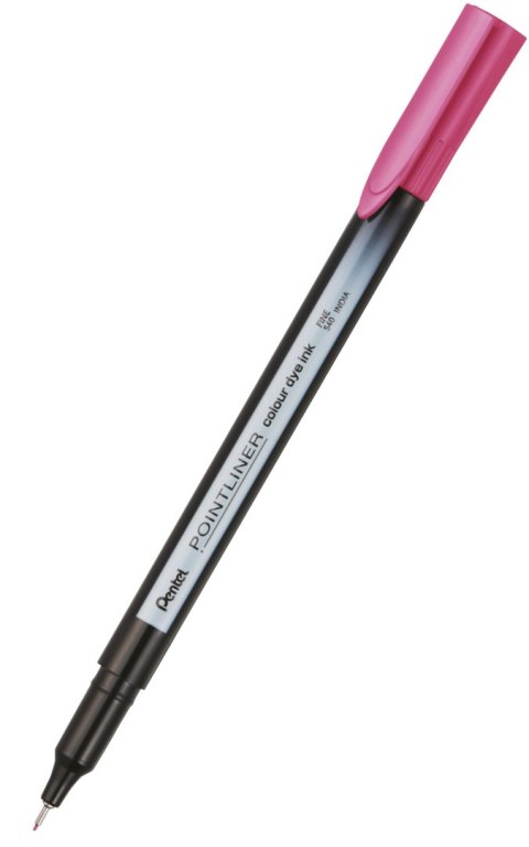 Cienkopis pointliner colour, różowy z tuszem na bazie wody, S40-P PENTEL