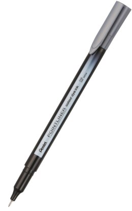 Cienkopis pointliner colour, szary z tuszem na bazie wody, S40-N PENTEL