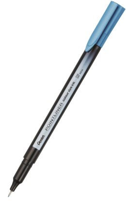 Cienkopis pointliner colour, turkusowy z tuszem na bazie wody, S40-S3 PENTEL