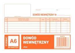 Dowód wewnetrzny A6, 50 kartek offset, 10-K13 DOTTS