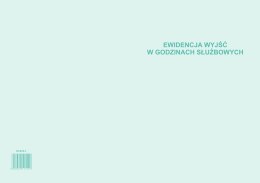 Ewidencja wyjść A4, 32 strony offset, 10-574-1 DOTTS