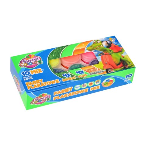 Farby plakatowe 10 kolorów 20ml, 60041 OTOCKI