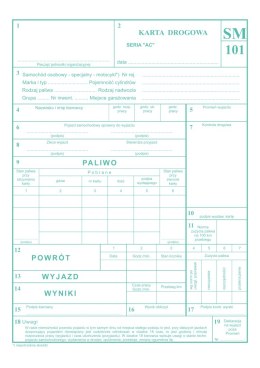 Karta drogowa A5, 80 kartek numerowane offset, 10-802-3N DOTTS