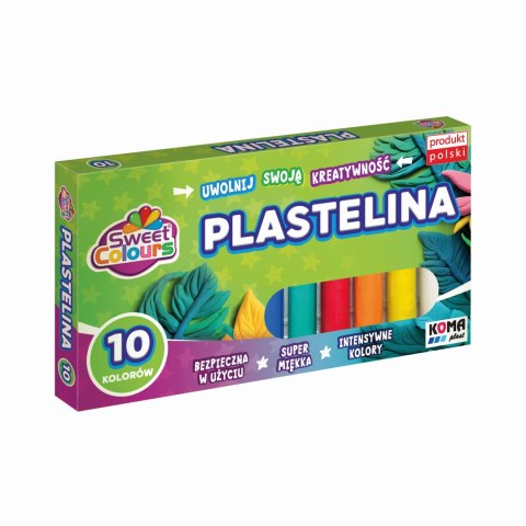 Plastelina 10 kolorów, 01532 KOMA