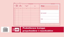 Podatkowa księga przychpdów i rozchodów A4, 96 stron offset 10-K-2U DOTTS