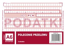 Polecenie przelewu 2 odcinkowe A6, 80 kartek 10-471-5 DOTTS
