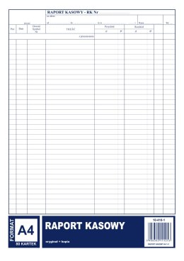 Raport kasowy A4, 80 kartek (1+1), 10-410-1 DOTTS