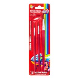 Zestaw pędzli 3 sztuki z włosia syntetycznego (nr: 2,6,12) 60768 OTOCKI