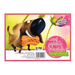 Zeszyt papierów kolorowych samoprzylepnych A5, 01228 KOMA