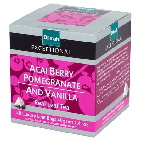 Herbata DILMAH jagoda acai, granat i wanilia 20t czarna