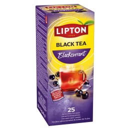 Herbata LIPTON Feel Good Selection, Refresh, czarna porzeczka, 25 kopert
