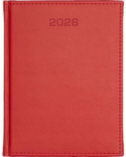 Kalendarz A4 dzienny UNIWERSALNY Vivella 238 A4DB czerwony 2026 WOKÓŁ NAS