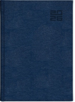 Kalendarz A4 tygodniowy Aluminium Standard 237 A4TB granat 2026 WOKÓŁ NAS