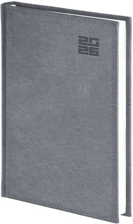 Kalendarz A5 dzienny Aluminium Standard 237 A5DB granat 2026 WOKÓŁ NAS