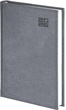 Kalendarz A5 dzienny Aluminium Standard 237 A5DB srebrny 2026 WOKÓŁ NAS