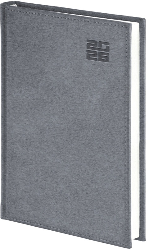 Kalendarz A5 dzienny Aluminium Standard 237 A5DB srebrny 2026 WOKÓŁ NAS