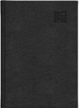 Kalendarz A5 tygodniowy Aluminium Standard 237 A5TB czarny 2026 WOKÓŁ NAS