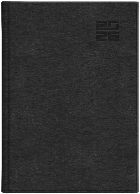 Kalendarz A5 tygodniowy z notesem Aluminium Standard 237 A5TNB granat 2026 WOKÓŁ NAS