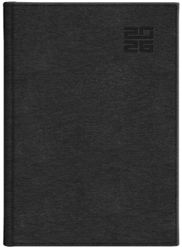 Kalendarz B5 tygodniowy z notesem Aluminium Standard 237 B5TNB czarny 2026 WOKÓŁ NAS