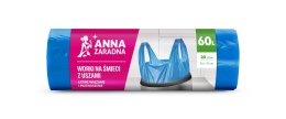 ANNA ZARADNA Worki na śmieci z uszami 60l niebieskie (20 szt.) 00060