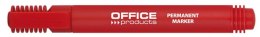 Marker permanentny , okrągły, 1-3mm (linia), czerwony, typu OFFICE PRODUCTS 17071211-04