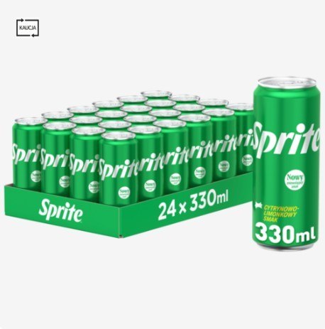 Napój SPRITE 0.33L PUSZKA (24szt.) KAUCJA